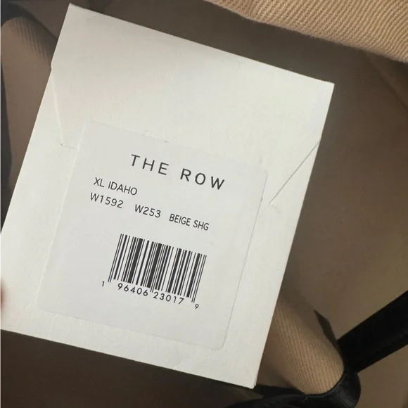 The Row XL Idaho Tote Being Canvas Leather Trim W1592 W253 + Pouch - Picture 8 of 16